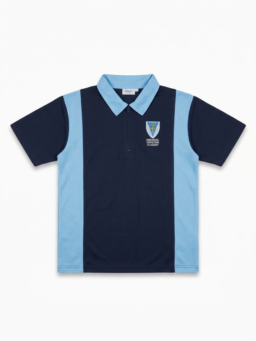 Gemini_Generated_Image_xbprj0xbprj0xbpr Emmanuel Christian Academy - Dark navy golfer (quarter zip) - Image 1